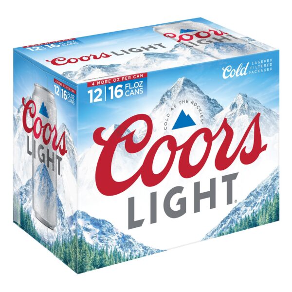 COORS LIGHT 16Z 12PK CN
