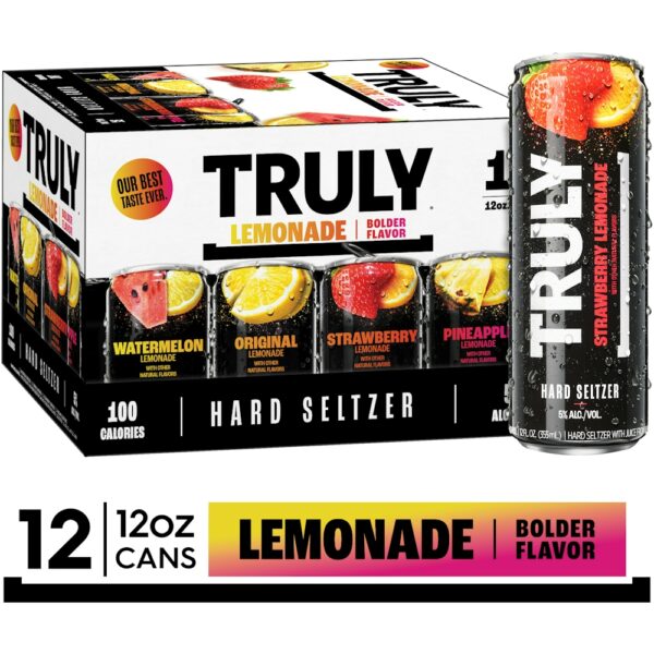 TRULY SELTZER LEMONADE VARIETY 12PK CN