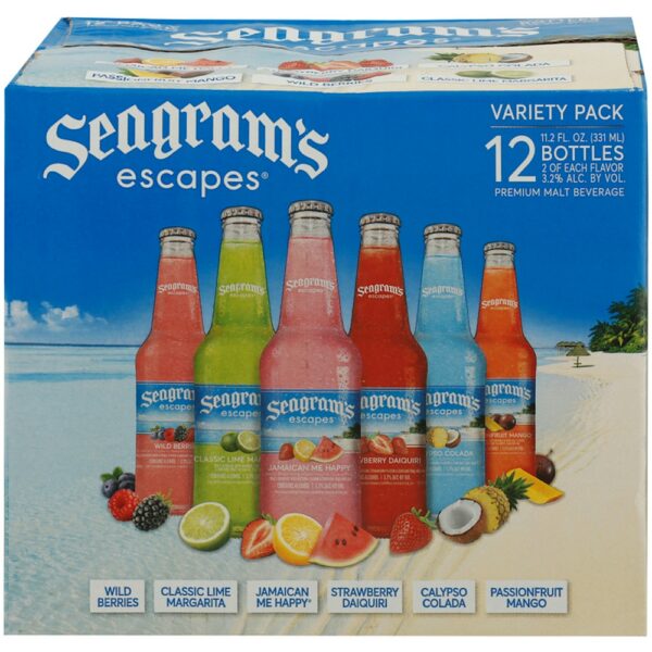 SEAGRAMS ESCAPES VARIETY12PK- BB