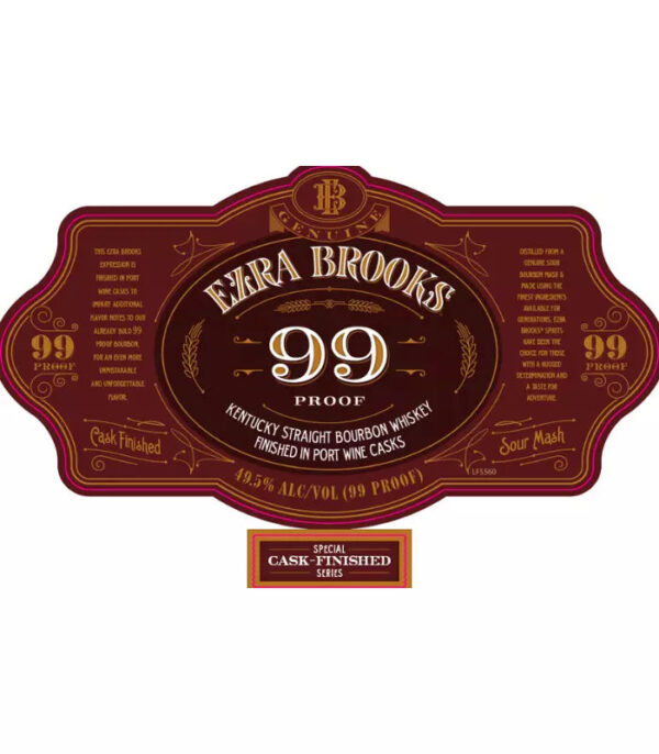 EZRA BROOKS 99PF CASK FINISHED-SG