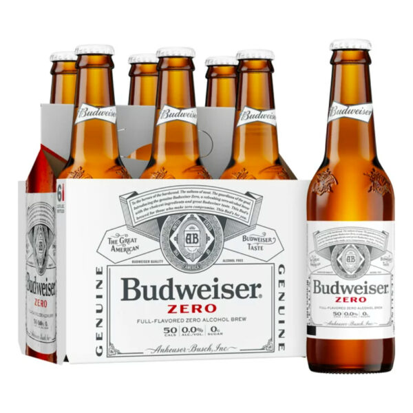 BUD ZERO BOTTLE 6PK