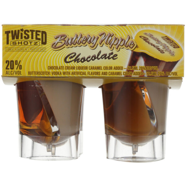 TWISTED SHOTZ CHOC BUT NIPP40 18/4