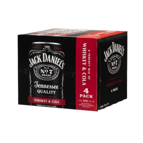 JACK DANIELS CKTL COKE ZERO CAN4P