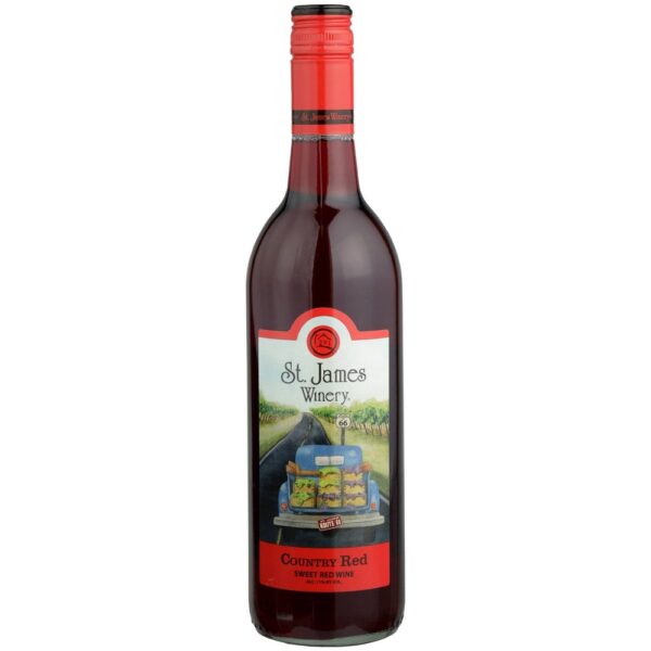 ST JAMES VELVET COUNTRY RED 750ML