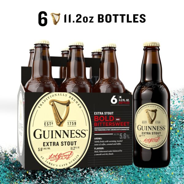 GUINNESS EXTRA STOUT 6PK BTL