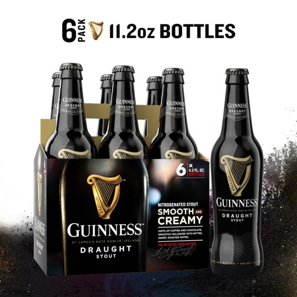 GUINNESS DRAUGHT STOUT 6PK BT