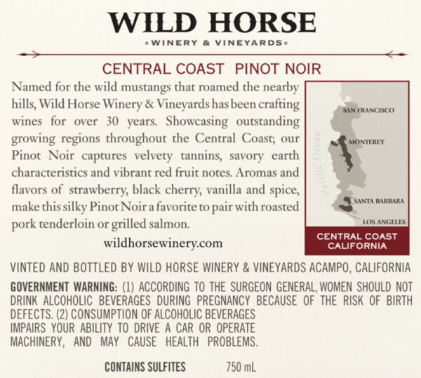 WILD HORSE PINOT NOIR