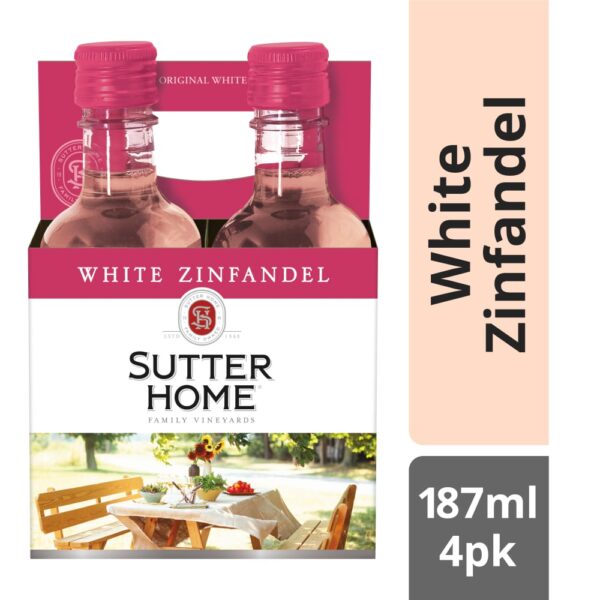 SUTTER HOME WHITE ZINF 6 / 4PK PET