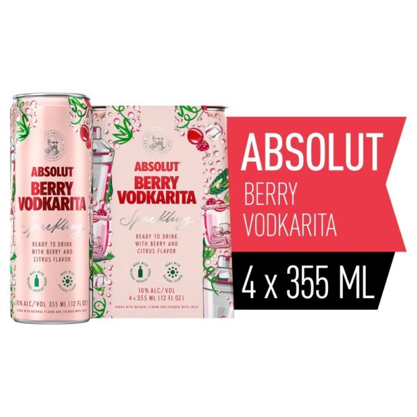 ABSOLUT CKTL BERRY CAN 6/4-BB