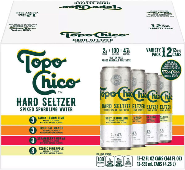 TOPO CHICO HARD SELTZER VARIETY 12PK