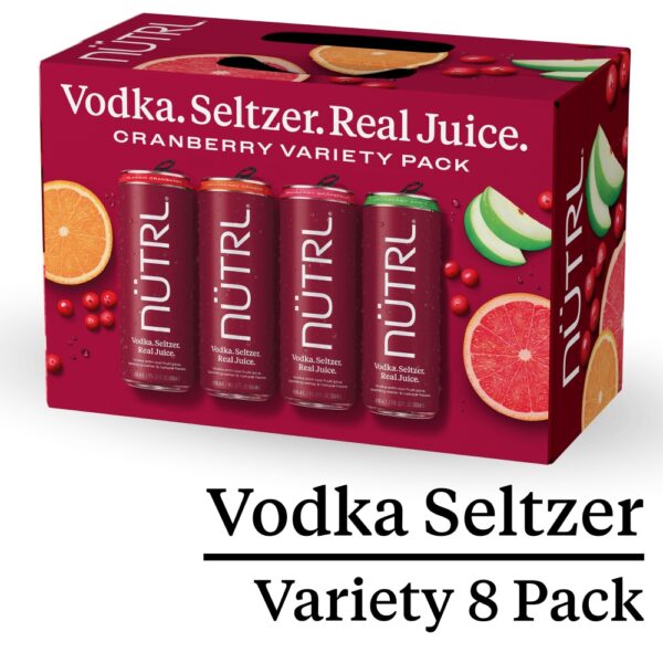NUTRL VODKA SELTZER CRANBERRY VP-GE