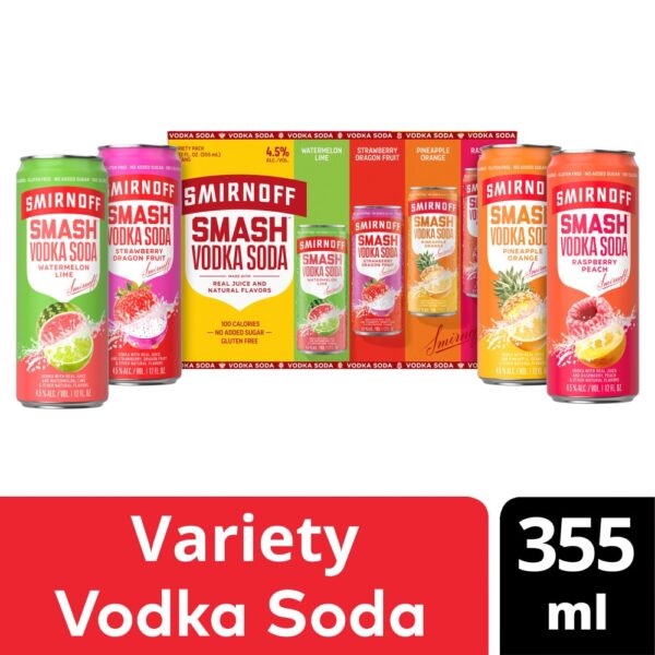SMIRNOFF SMASH VODKA 355ML CAN