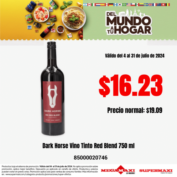 DARK HORSE RED BLEND 750ML