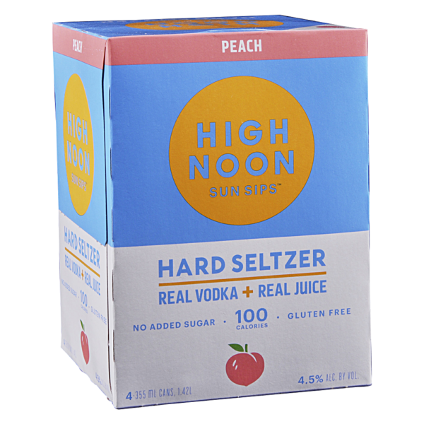 HIGH NOON PEACH VODKA 355ML