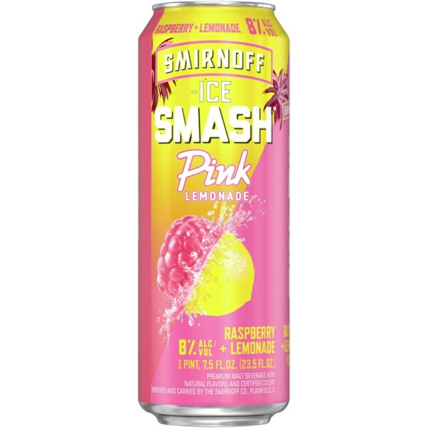 SMIRNOFF ICE SMASH PINK LEMONADE