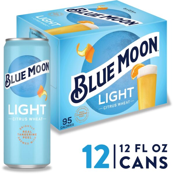 BLUE MOON BELGIAN WHITE ALE LIGHT CAN