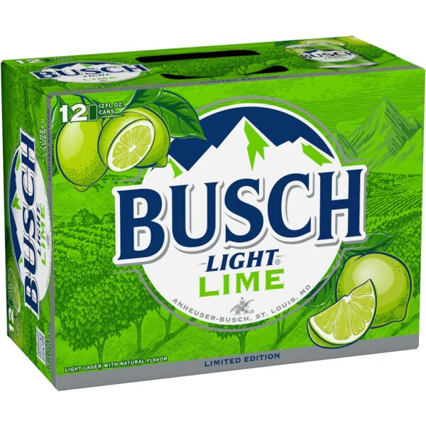 BUSCH LIGHT LIME BEER 12Z CAN