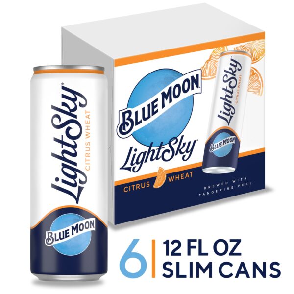 BLUE MOON BELGIAN WHITE ALE LIGHT CAN