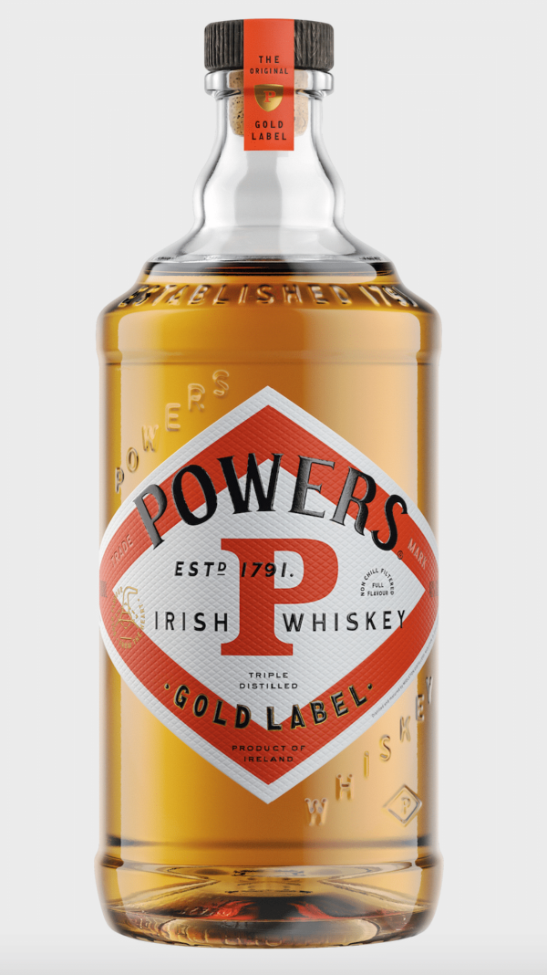 POWERS IRISH WHISKEY GOLD LABEL