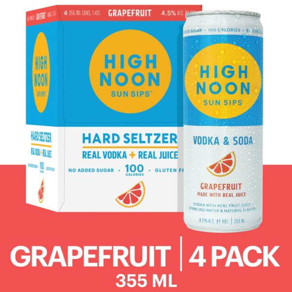HIGH NOON GRAPEFRUIT VODKA 355ML CAN