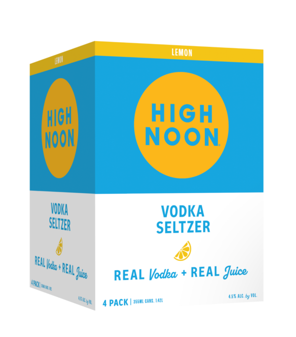 HIGH NOON LEMON VODKA 355ML CAN