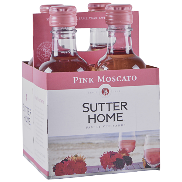SUTTER HOME PINK MOSCATO 4PK