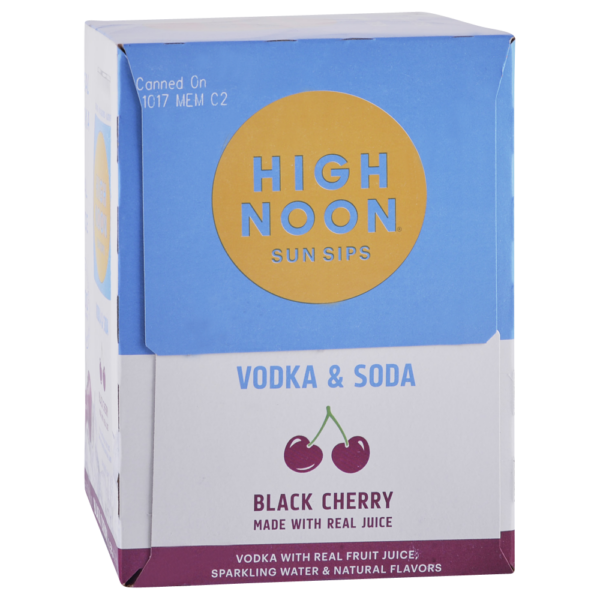 HIGH NOON BLACK CHERRY VODKA 355ML CN