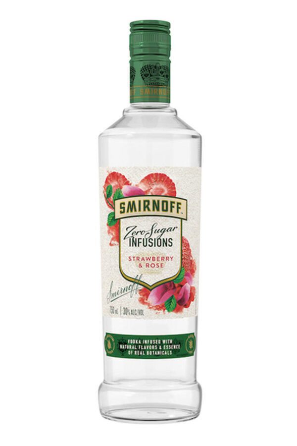 SMIRNOFF VODKA ZERO STRAWBRY ROSE